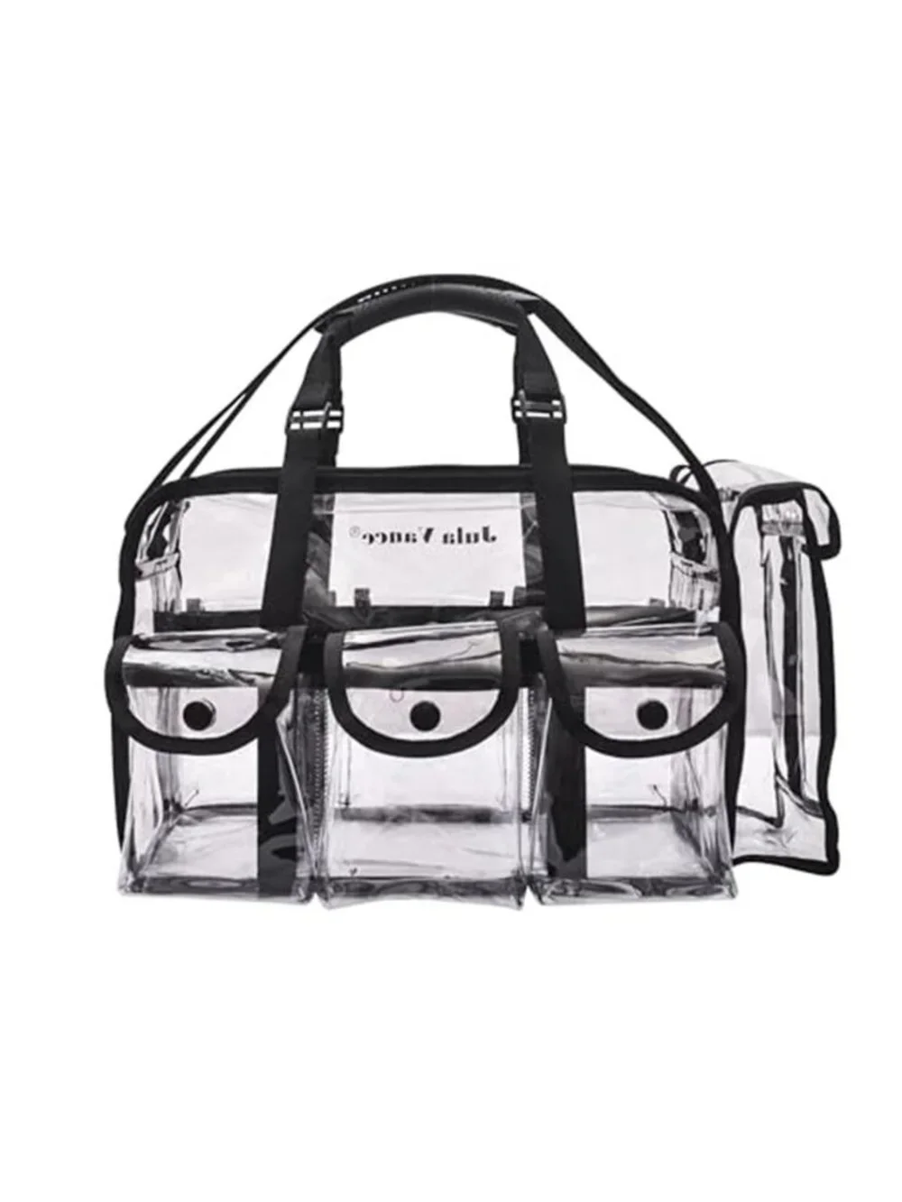 Clear Makeup Bag Organizer Travel Cosmetic Case PVC MUA Shoulder Tote Large